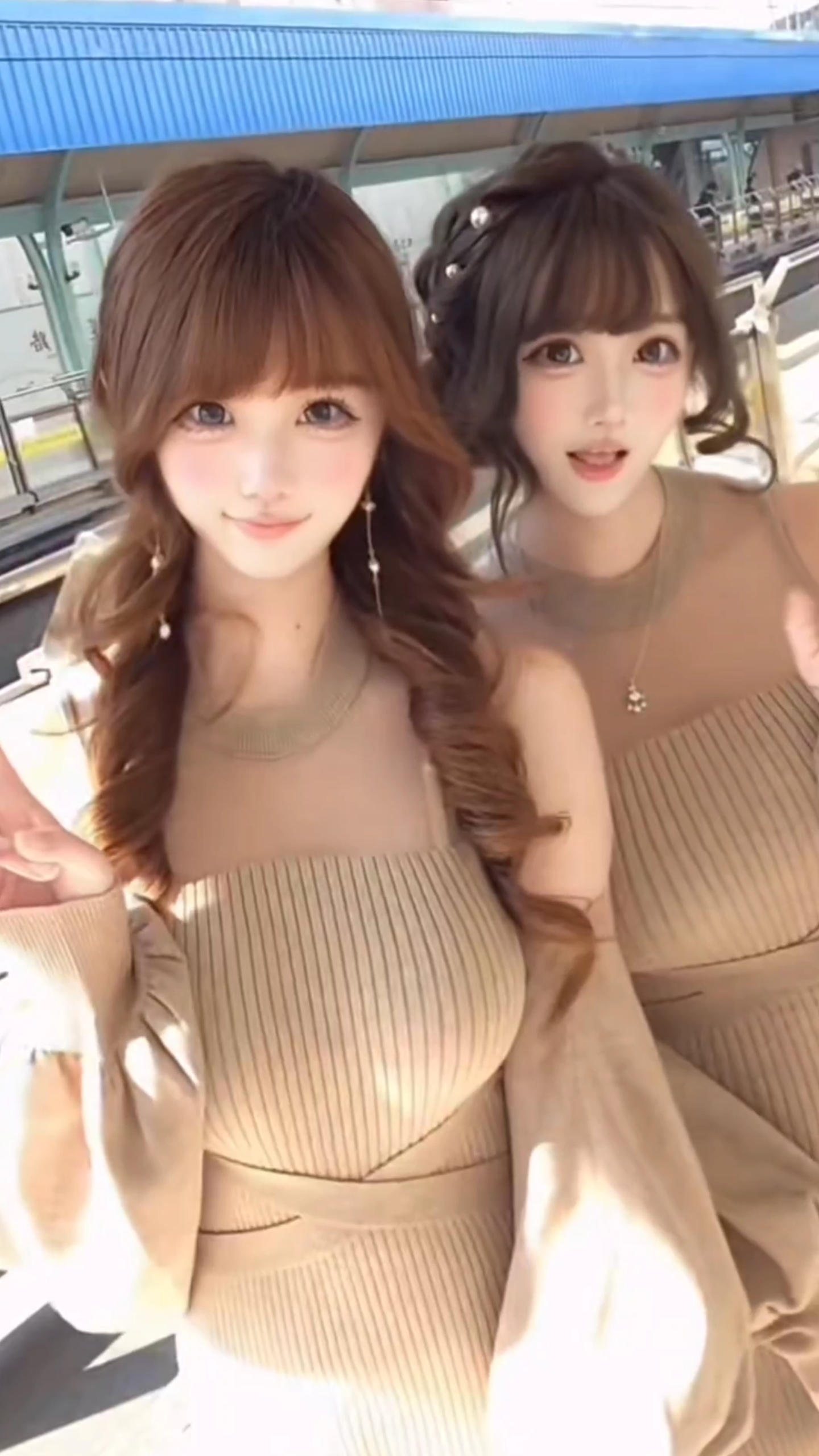 Japanese Style Tie-Front Cardigan and Sleeveless Knit Dress Two-Piece Set - Style d37f01 - Image 4