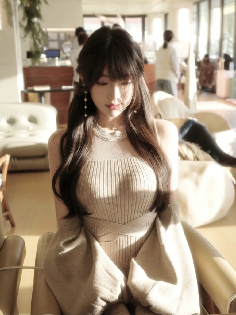 Japanese Lazy Style Knit Dress Set Women's Autumn Winter Loose Sleeveless Off-Shoulder Tank Dress Gentle Temperament Two-Piece Set