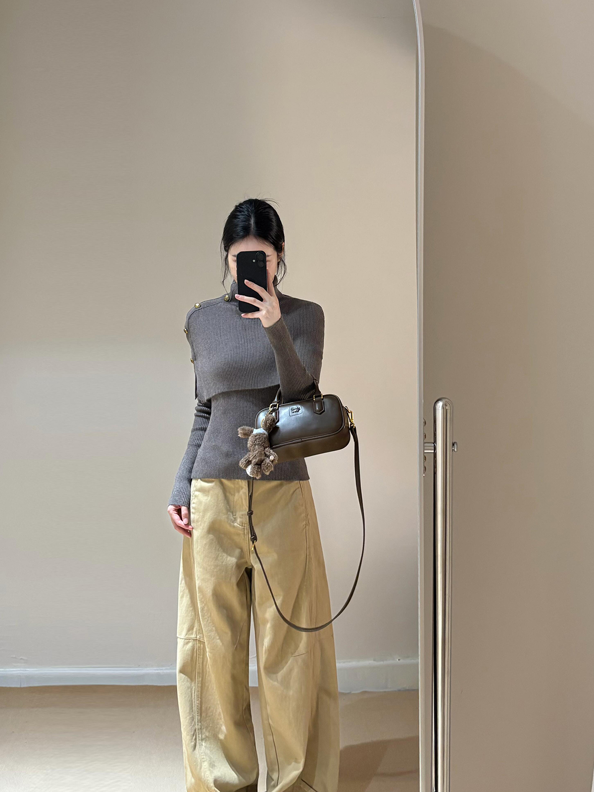 Women's Autumn Winter Irregular Cape Knit Sweater Set - Image 3