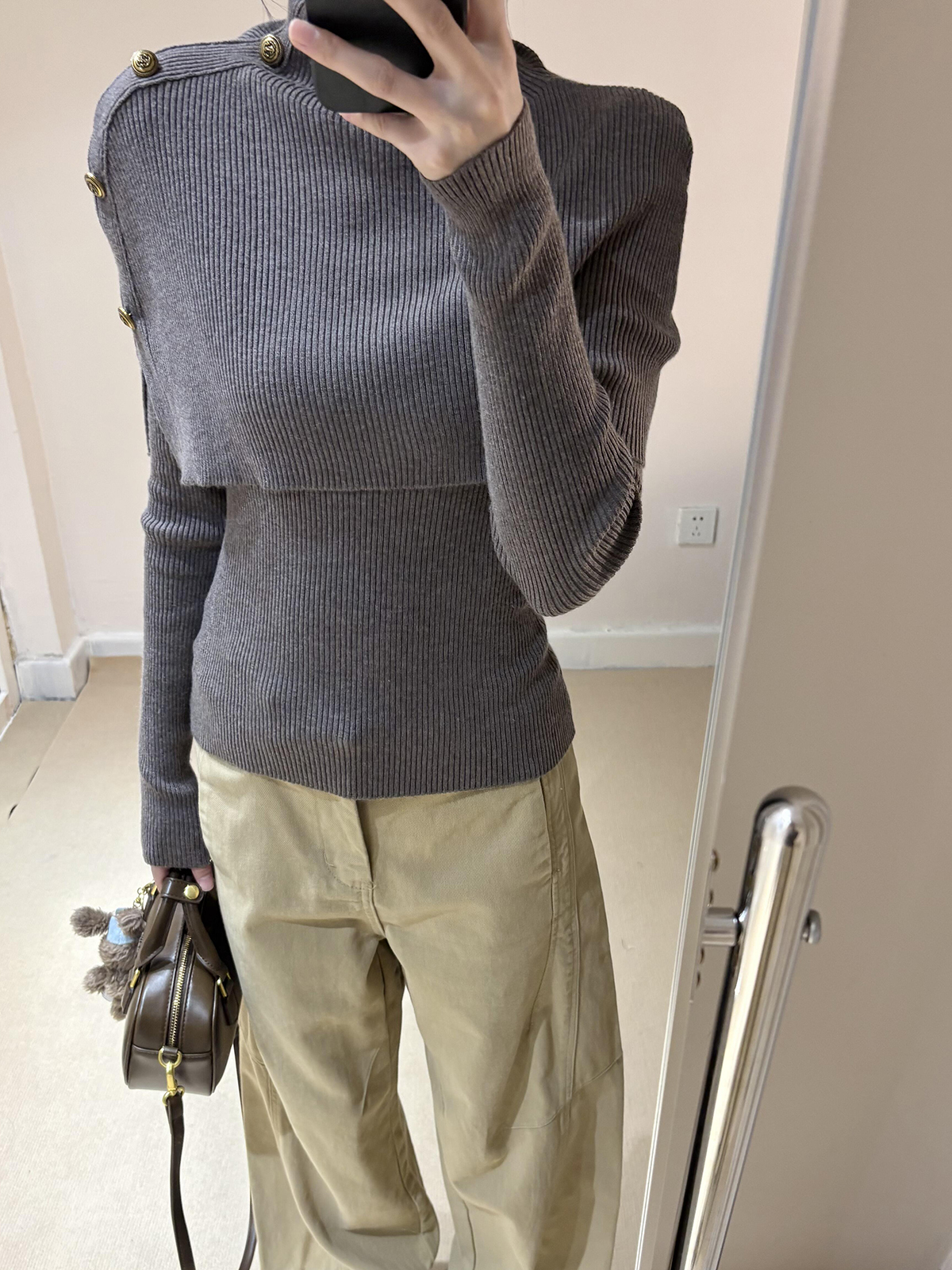 Women's Autumn Winter Irregular Cape Knit Sweater Set - Image 4